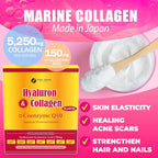 FINE JAPAN Premium Marine Collagen Powder with Hyaluronic Acid