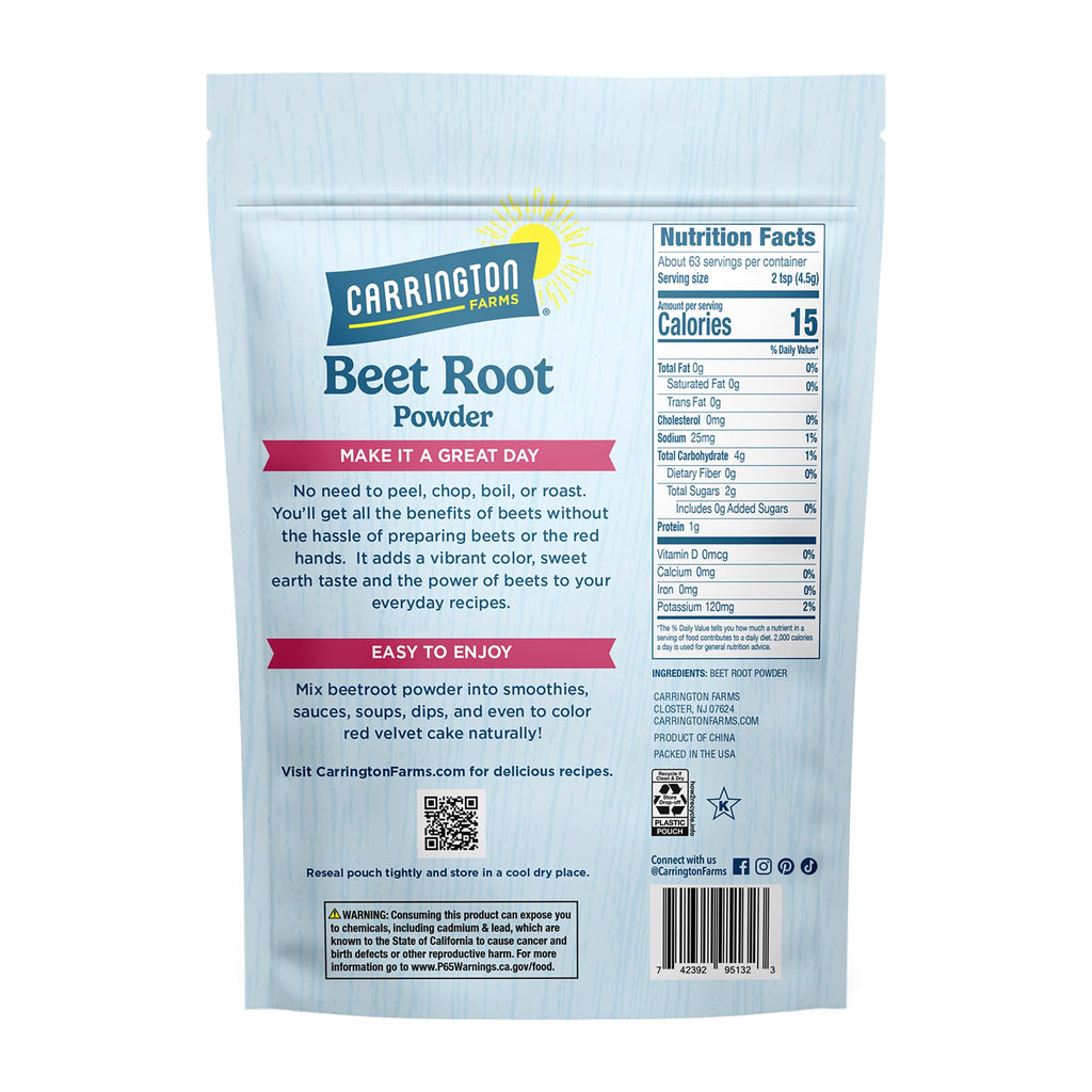 Carrington Farms Beet Root Powder for Pre-Workout - 16 oz - image 2