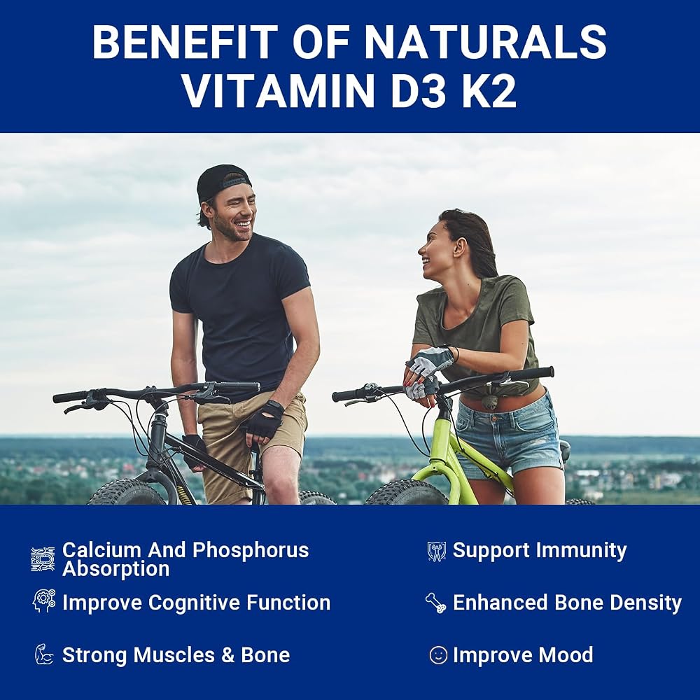 Wiszeen Vitamin D3 K2 Gummies 10000 IU - 180 Gummies - image 3