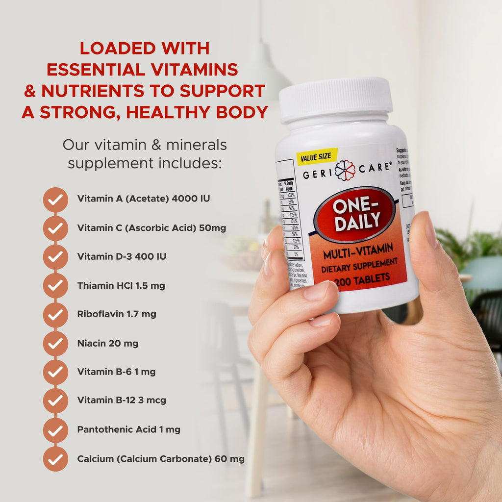GeriCare One-Daily Multivitamin Tablet - 200 Count - image 4