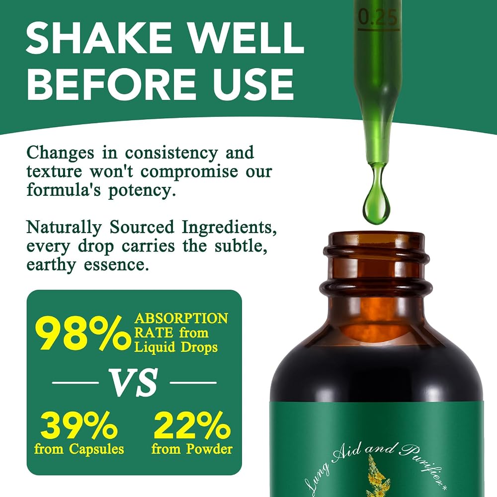 FUKEVY Mullein Leaf Extract Drops Organic Liquid - 2 Fl Oz - image 2