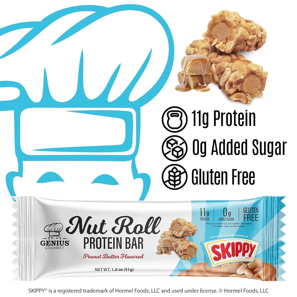 Genius Gourmet Inspired Protein Nut Roll Bar