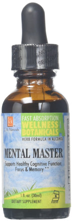 L A NATURALS Mental Master Cognitive Support Liquid - 1 Ounce