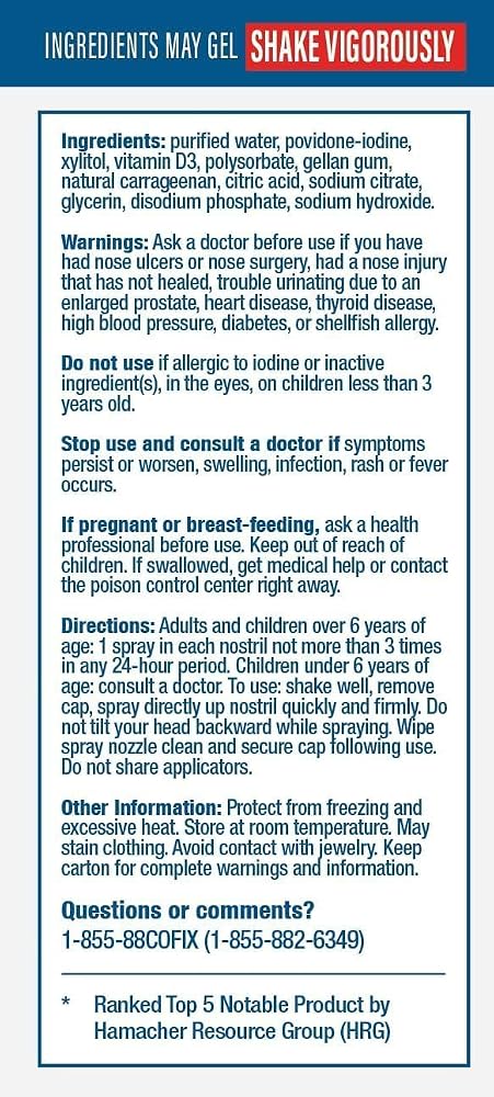 CofixRx Nasal Cleanse Solution Spray with Povidone Iodine - 3 Pack - image 3