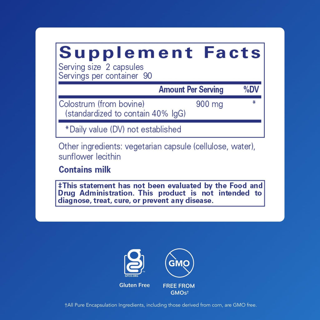 Pure Encapsulations Colostrum - 180 Capsules - image 2