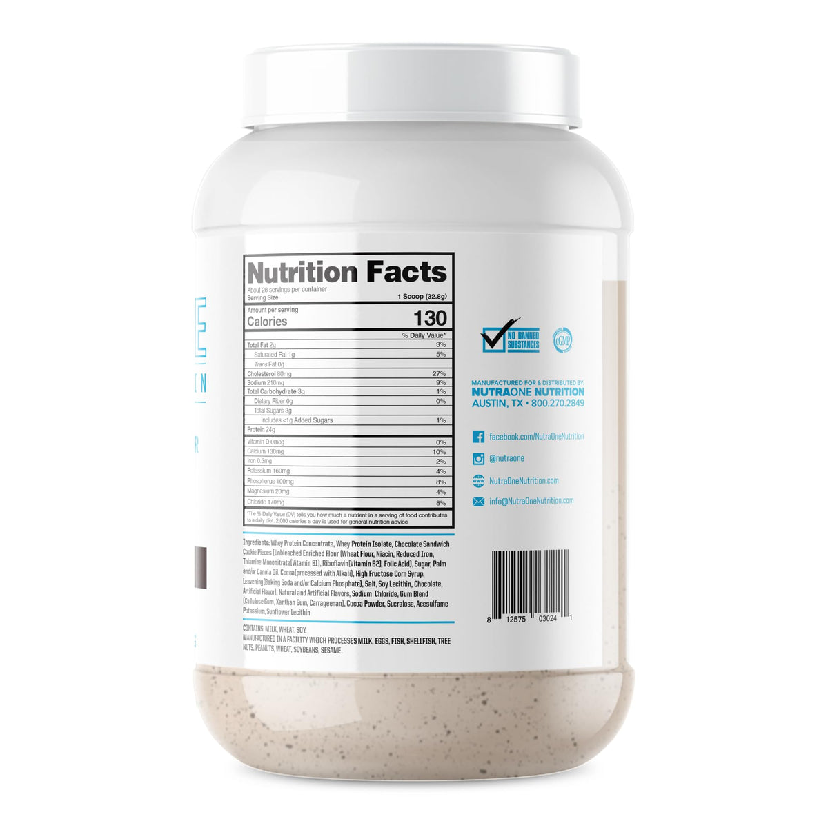 NutraOne ProteinOne Whey Protein Powder