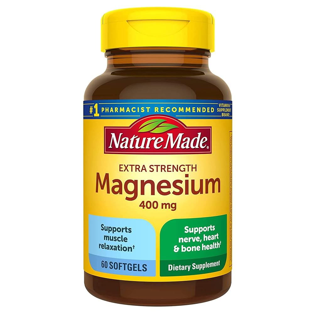 Nature Made Extra Strength Magnesium Oxide 400 mg - 60 Softgels