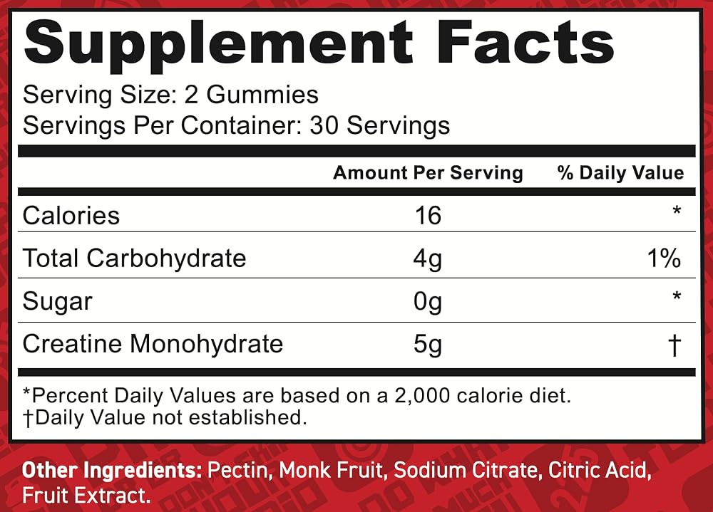FloHydro Creatine Gummies 5g Monohydrate - 60 Count - image 2