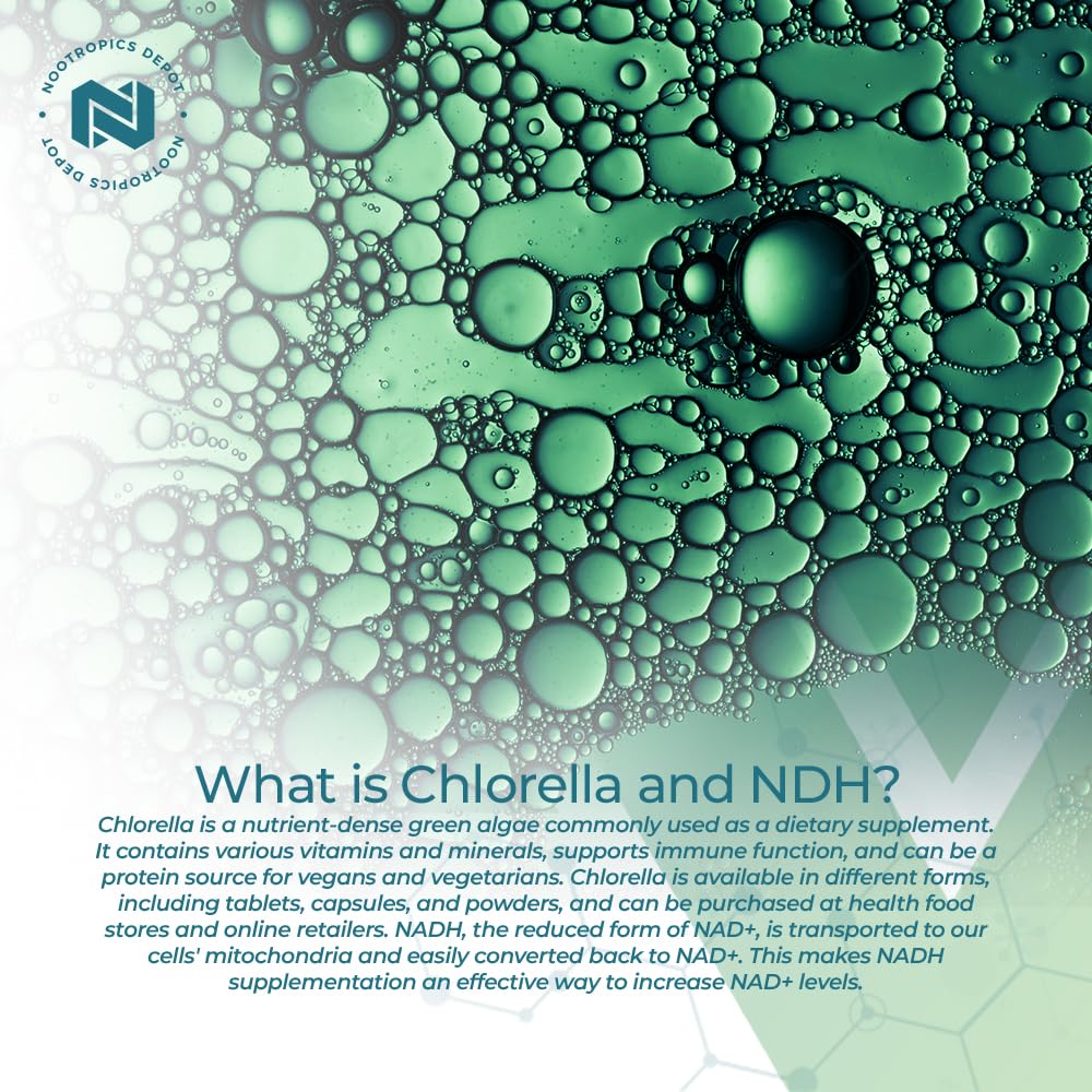 Nootropics Depot NADH + Chlorella Capsules