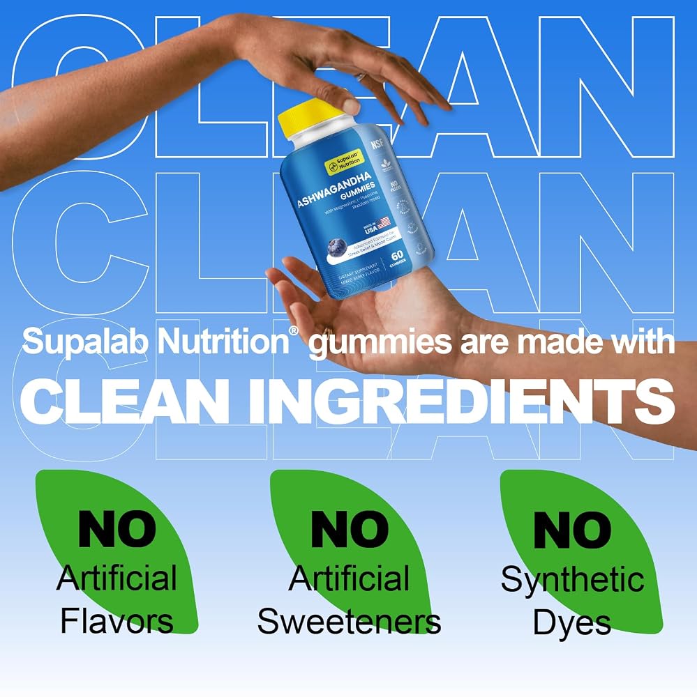MEGNETA Ashwagandha Gummies Blueberry Flavor - 60 Gummies - image 4