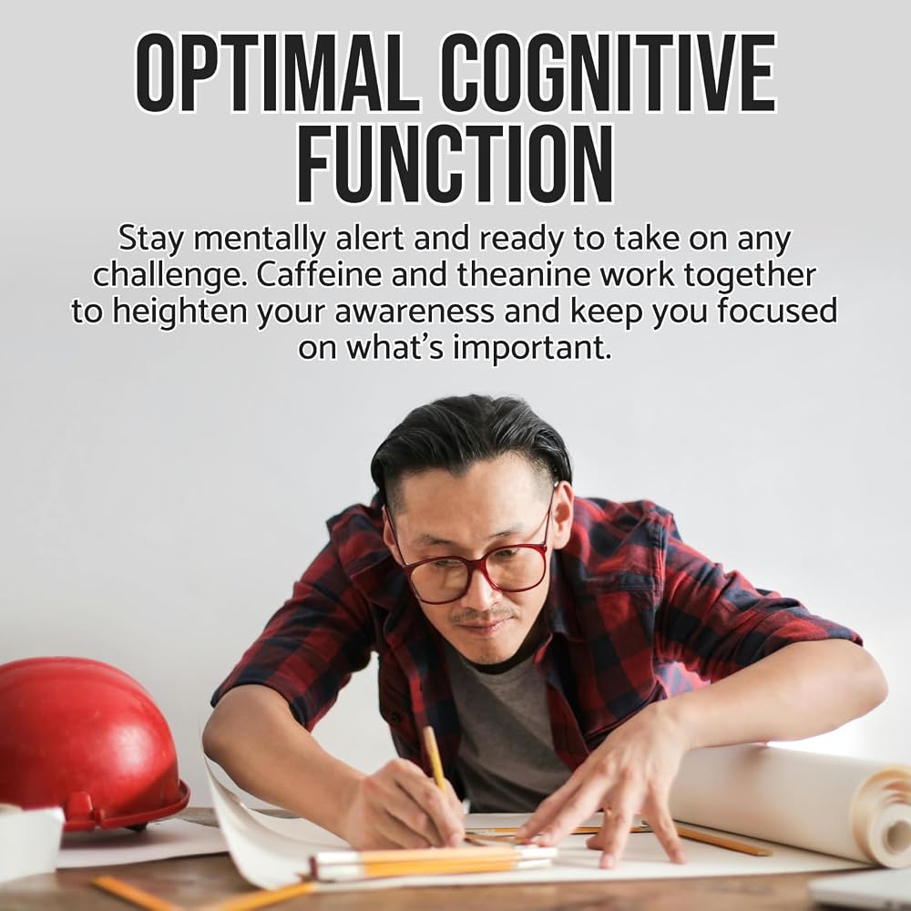WHYZ Caffeine & L-Theanine Supplement for Energy & Focus - 120 Capsules - image 5