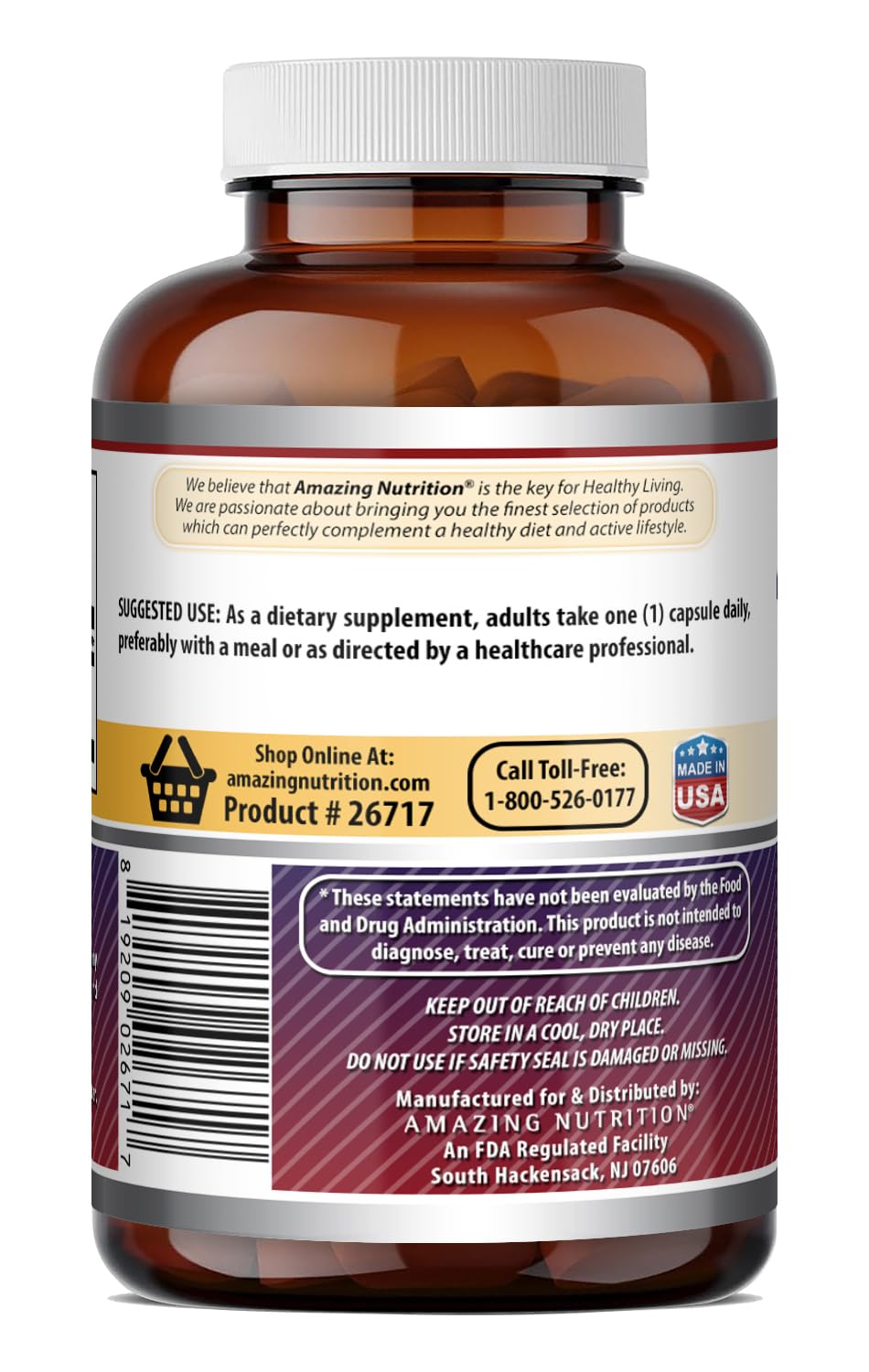 Amazing Nutrition Inositol 500 mg - 100 Capsules - image 5