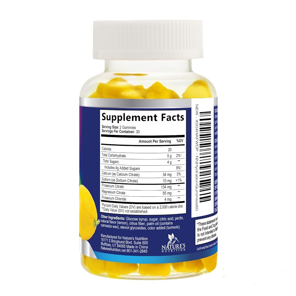 Nature's Nutrition Hydration Electrolyte Gummies - Daily Liquid