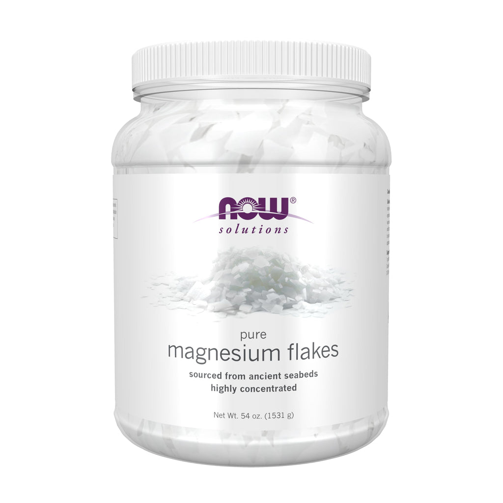 NOW Solutions Magnesium Flakes from Ancient Seabed - 54 oz