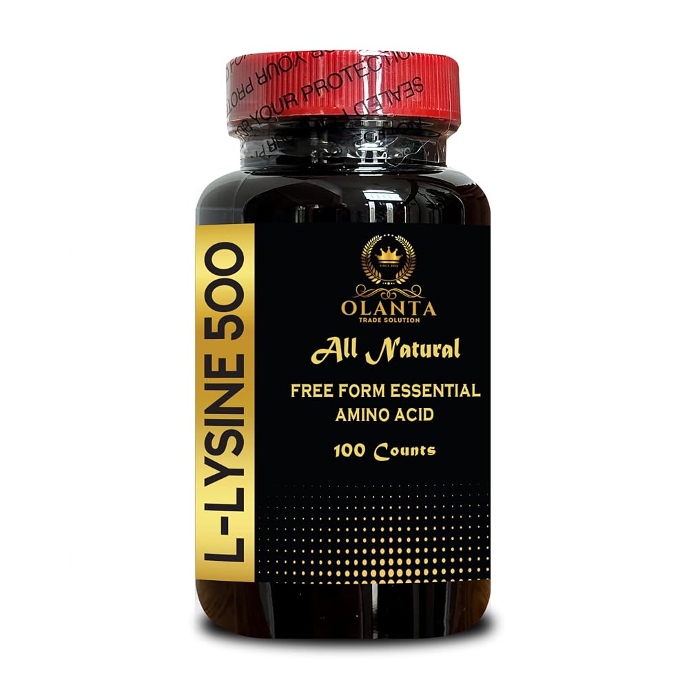 OLANTA TRADE SOLUTION L-Lysine 500 Amino Acid - 100 Capsules