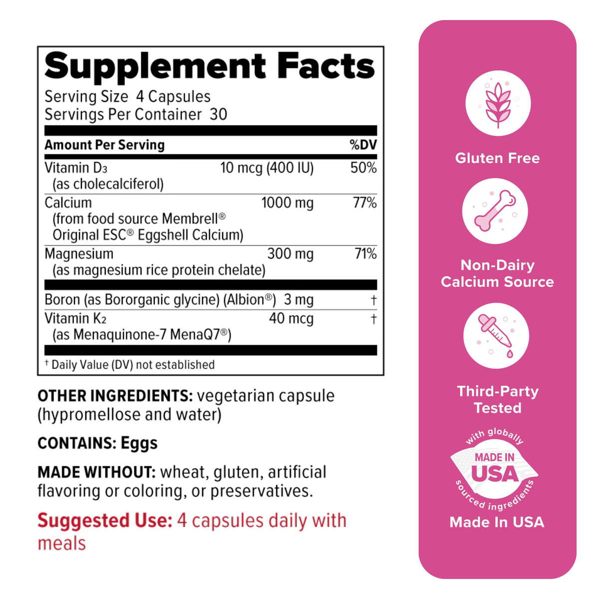 Redd Remedies Bone Health Advanced Mineral Support - 30 Servings - image 2