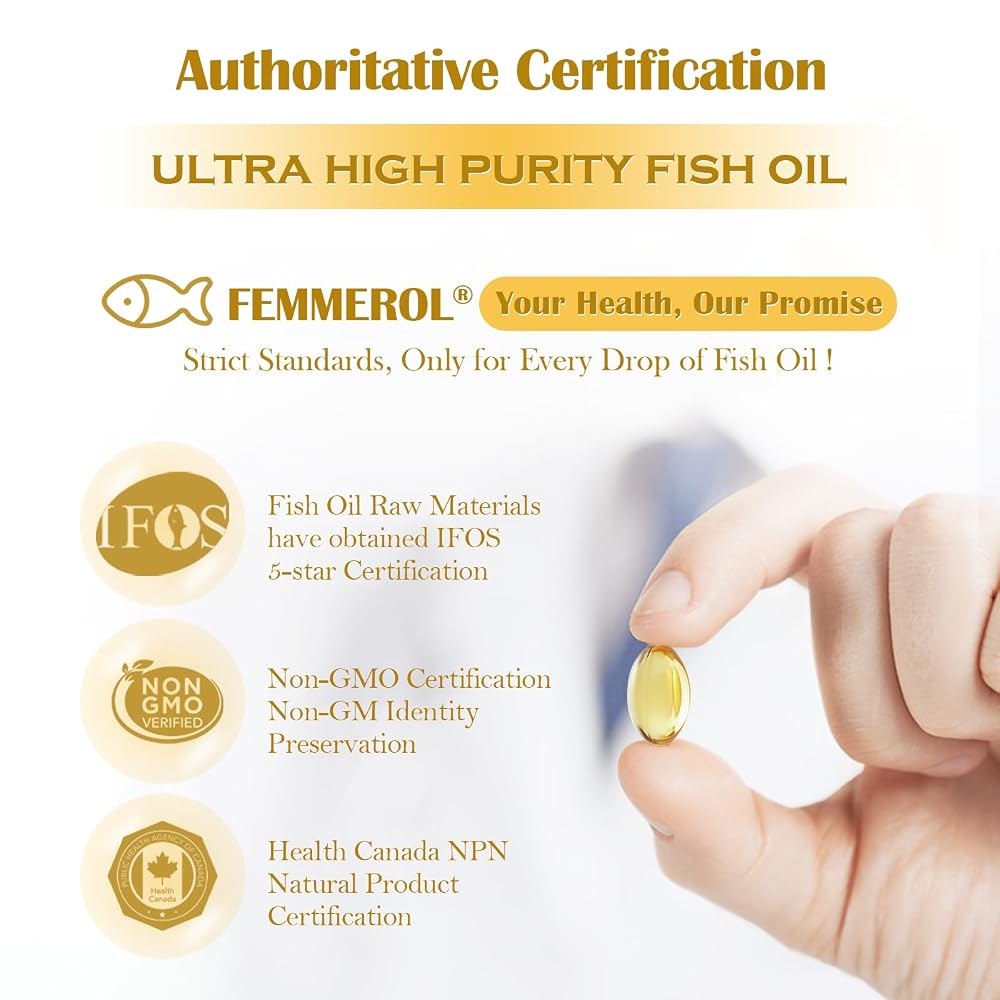 FEMMEROL Omega-3 EPA 900 Fish Oil - 120 Capsules - image 3