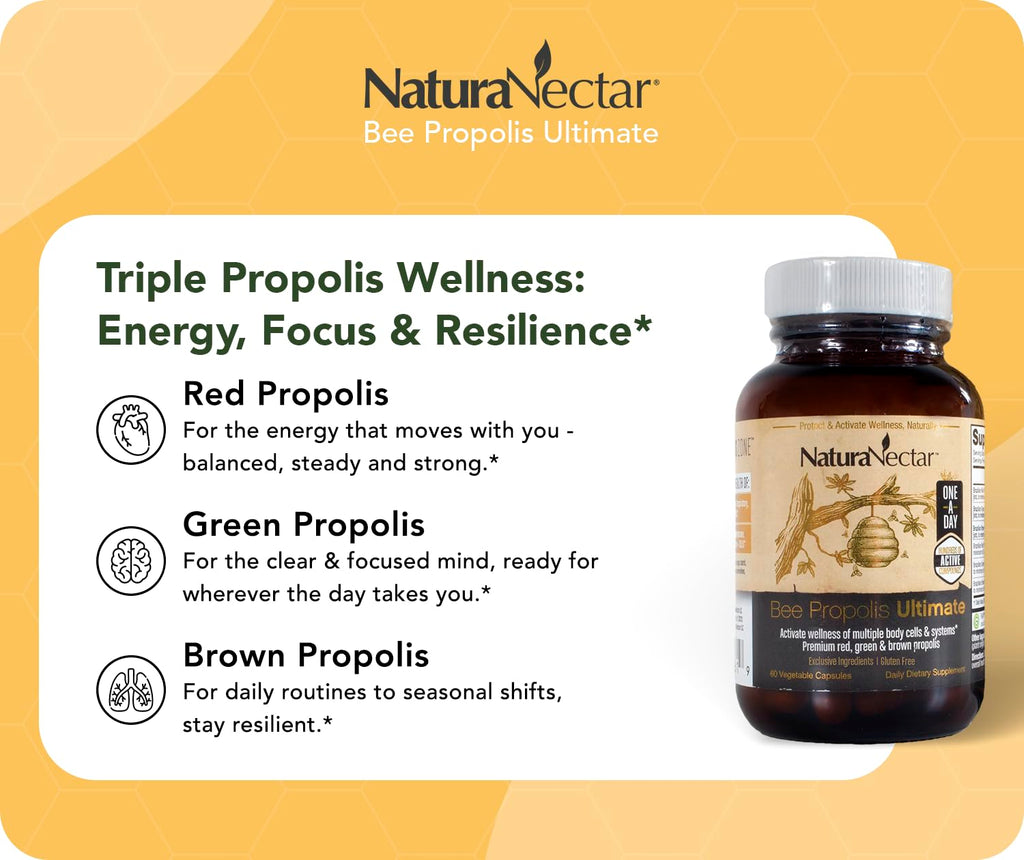 NaturaNectar Bee Propolis Ultimate Capsules - 60 Capsules - image 5