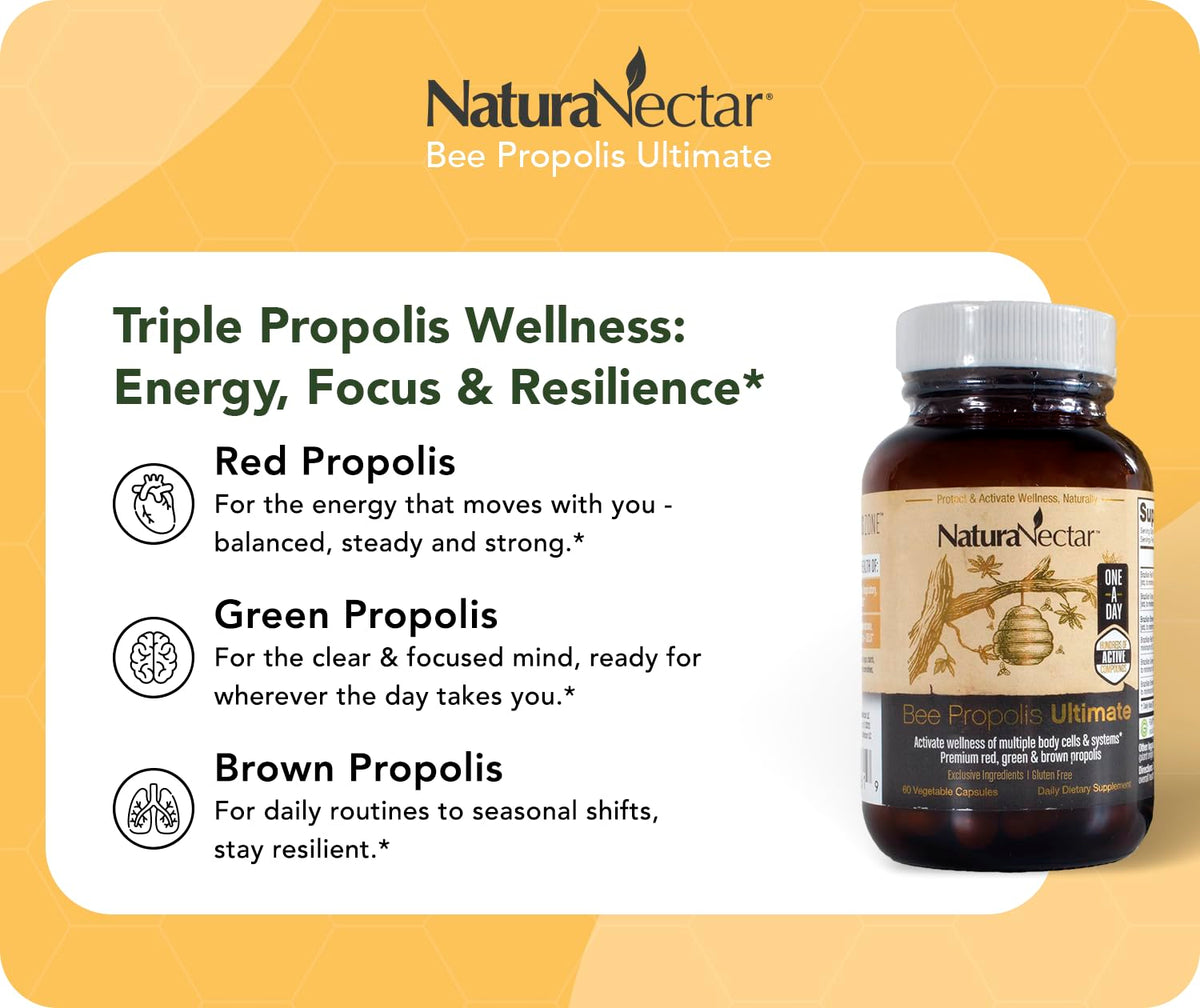 NaturaNectar Bee Propolis Ultimate Capsules - 60 Capsules - image 5
