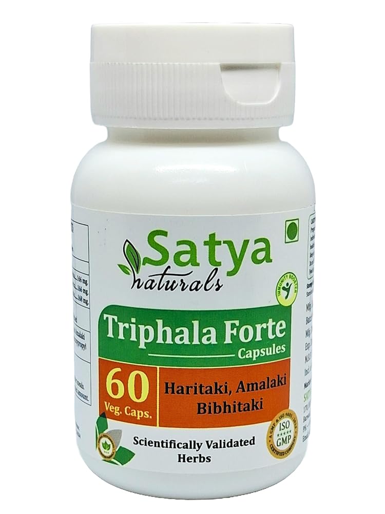 Satya Naturals Triphala Forte Capsules 500 mg. 60 Veg. Capsule