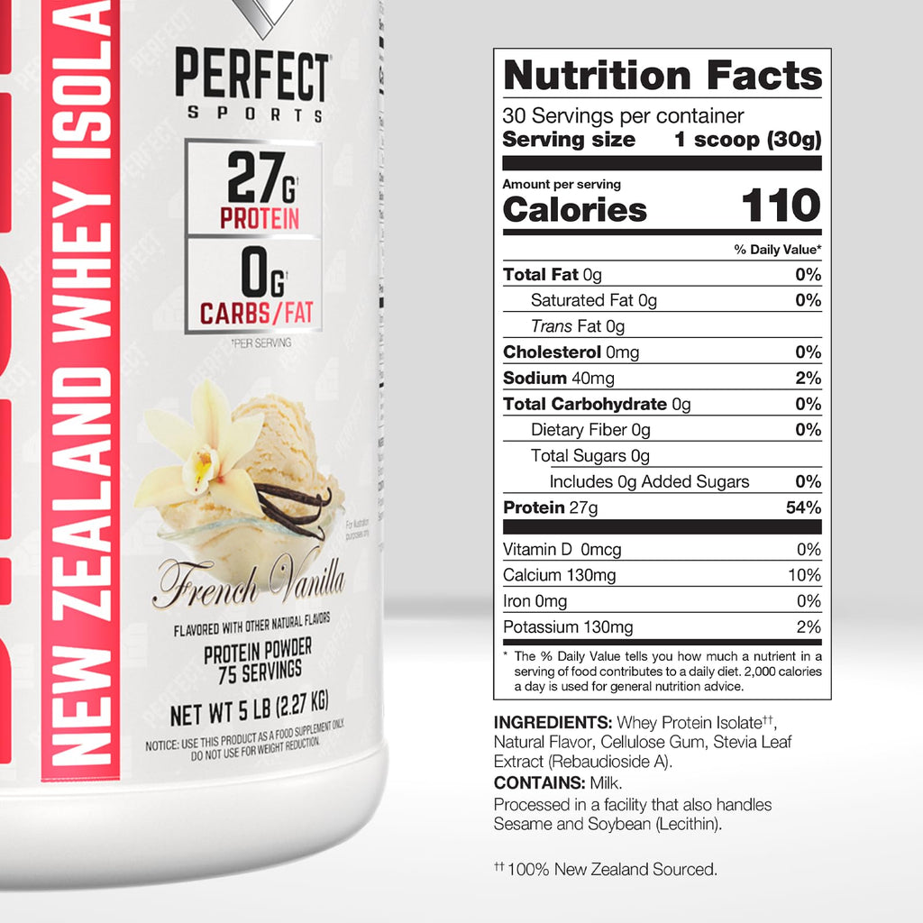 PERFECT SPORTS Diesel Whey Protein Isolate French Vanilla - 5 lb - image 2