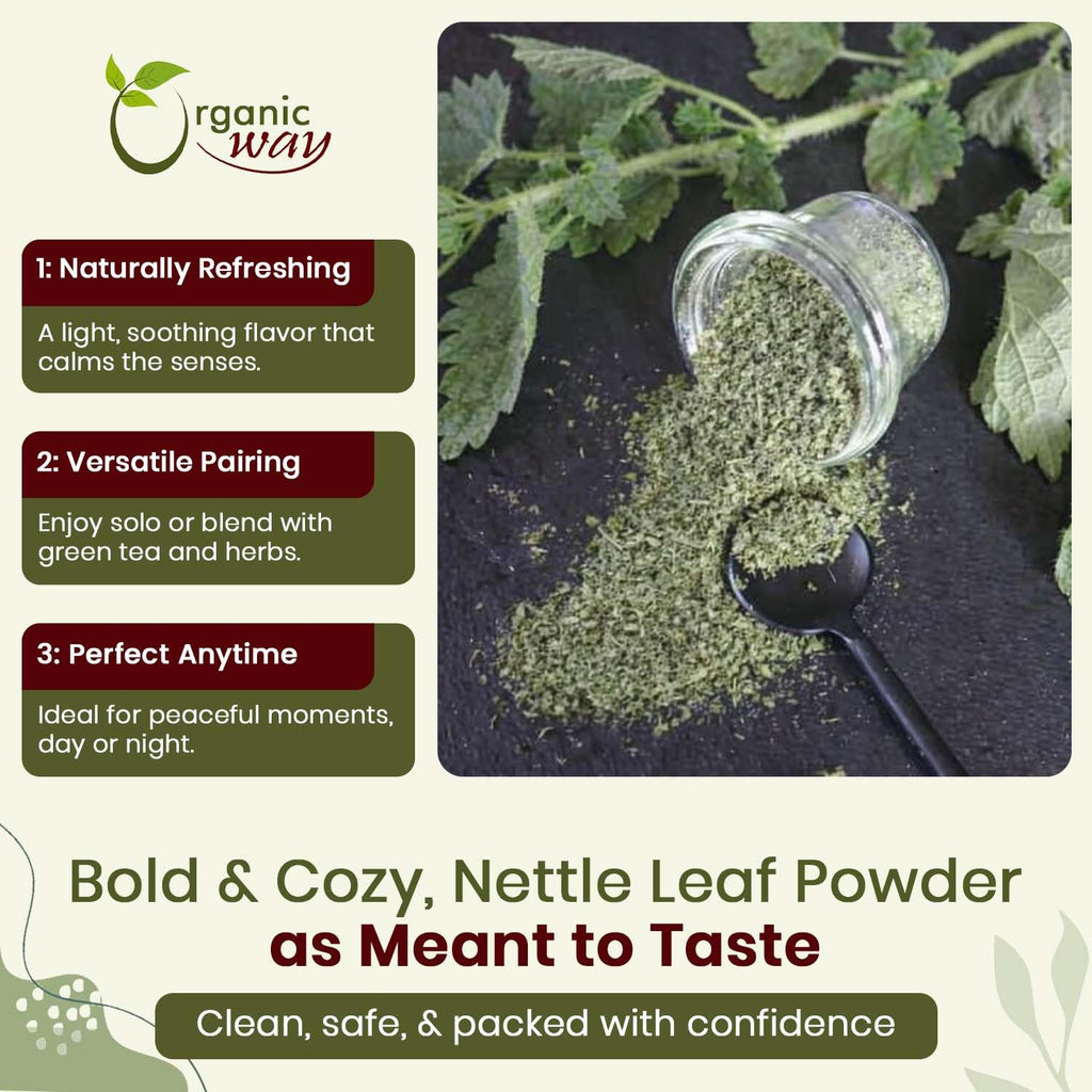 Organic Way Nettle Leaf Powder - 16 Ounce - image 3
