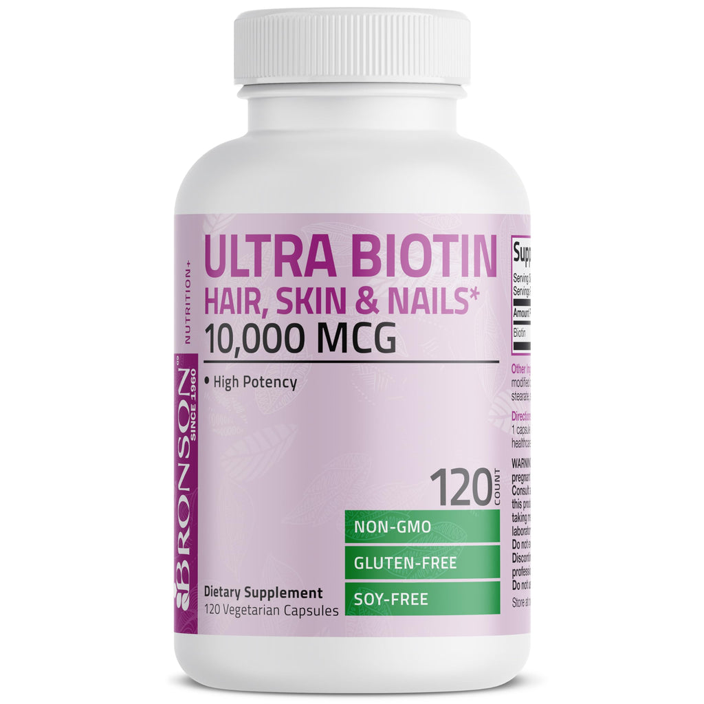 Bronson Ultra Biotin Hair, Skin & Nails - 10,000 mcg