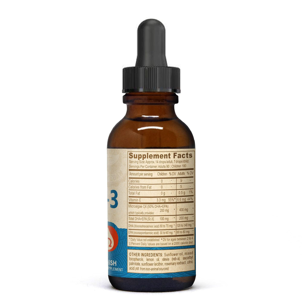 DEVA Vegan Liquid DHA-EPA Omega-3 Lemon Flavor - 2 Fl Oz (Pack of 2) - image 2