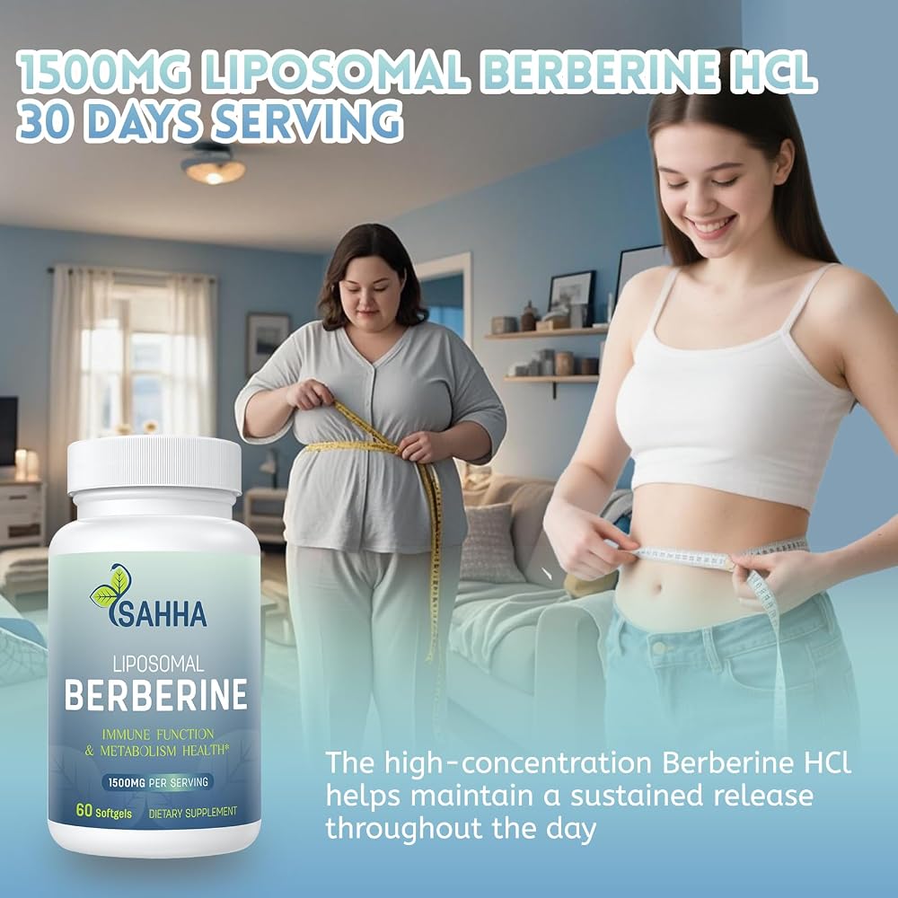 Sahha Liposomal Berberine HCL 1500mg