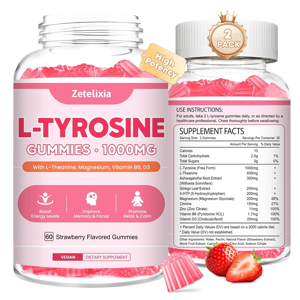 Zetelixia 10 in 1 L-Tyrosine Gummies