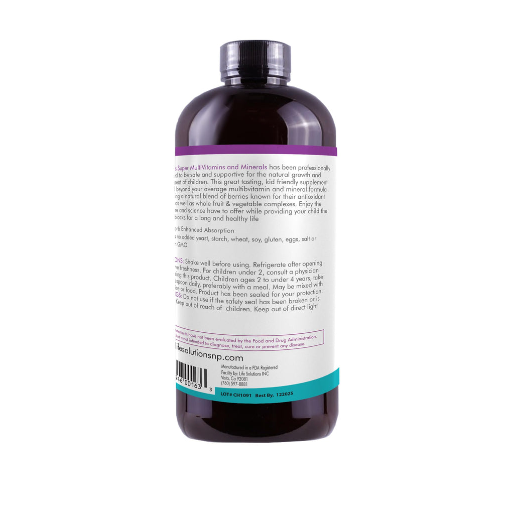 Life Solutions Wellness Children's Super Multivitamins Liquid - 32 Fl Oz - image 3