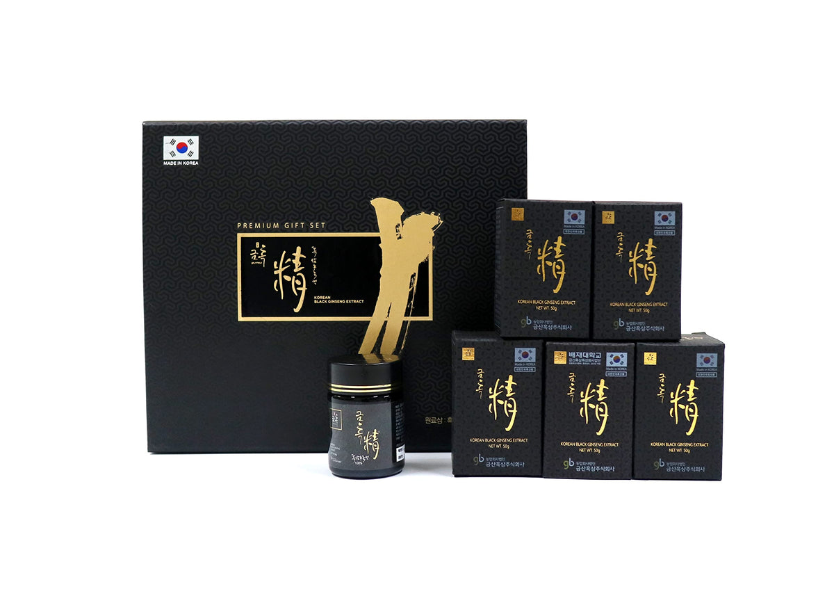 GeumHeuk Korean Black Ginseng Extract Powder - 250g (5 x 50g)