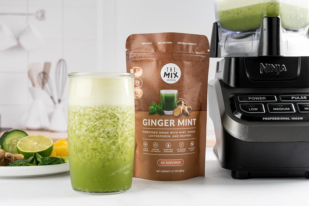 The Mix Superfoods Ginger Mint Powdered Drink - 40 Servings - image 3