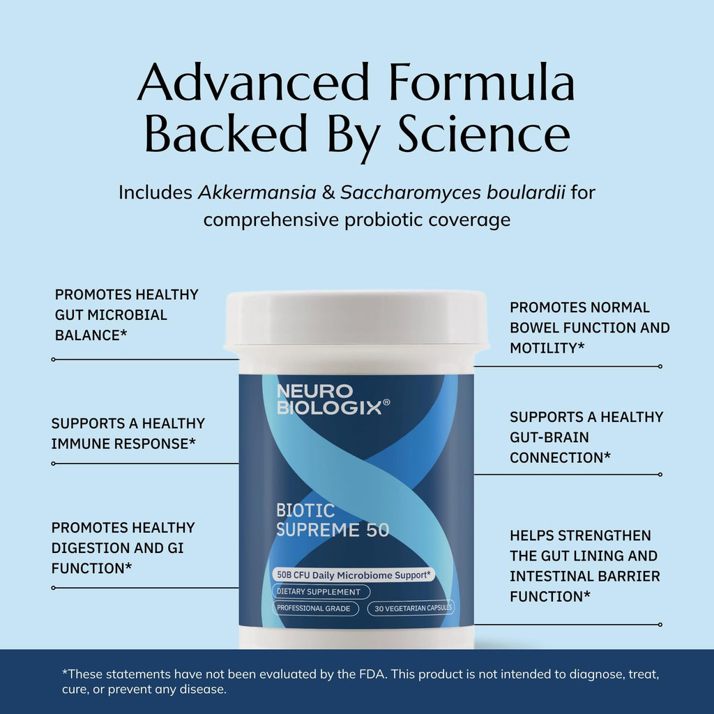 Neurobiologix Biotic Supreme 50 Billion CFU Probiotics - 30 Capsules - image 6
