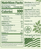 NorCal Organic Natural Grass Fed Whey Protein Powder
