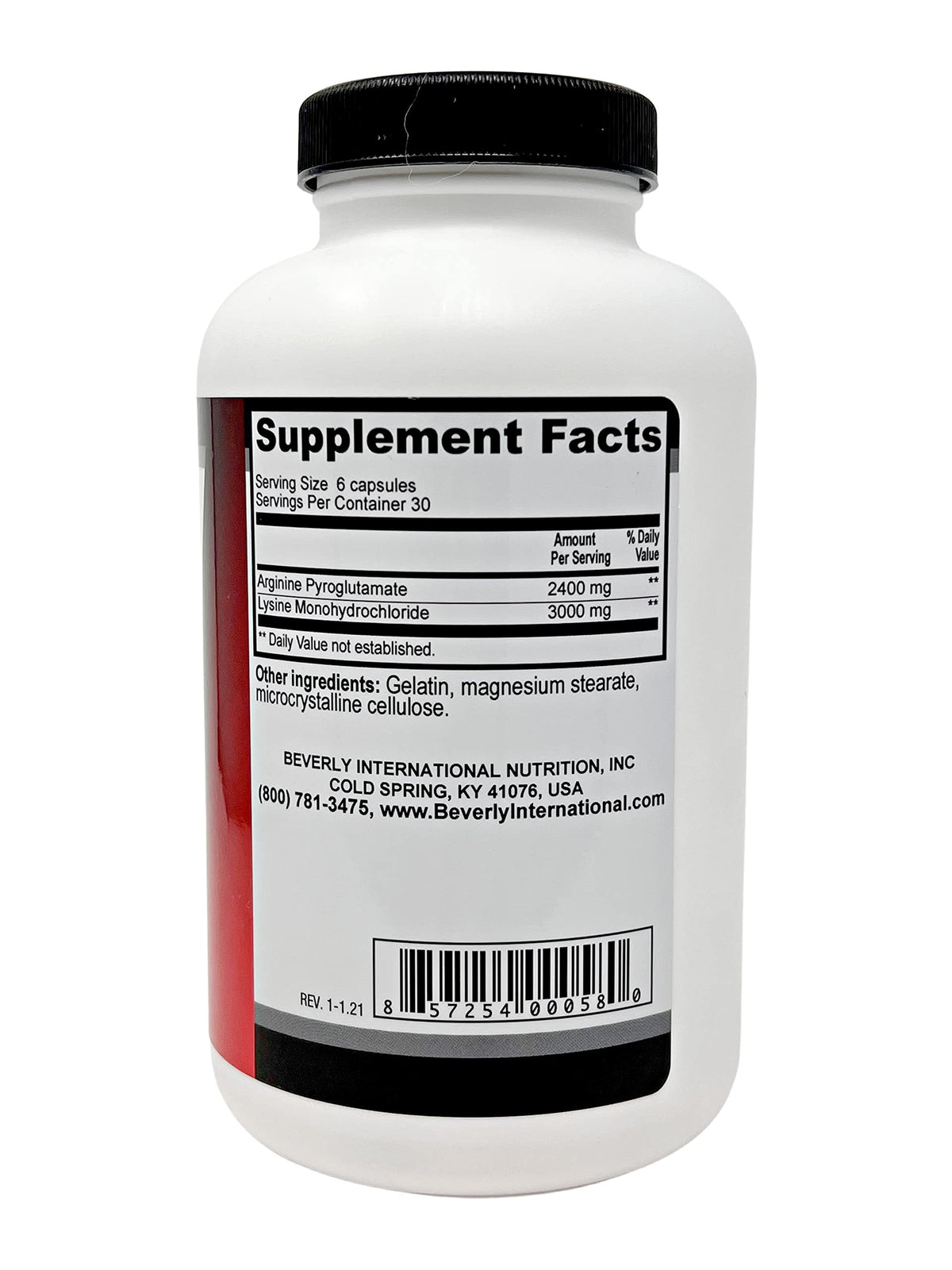 Beverly International GH Factor Arginine & Lysine - 180 Capsules - image 2