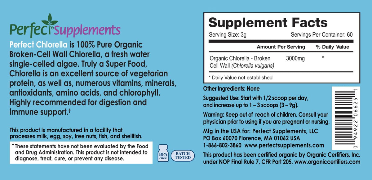 Perfect Supplements Chlorella Powder - 180g - image 2