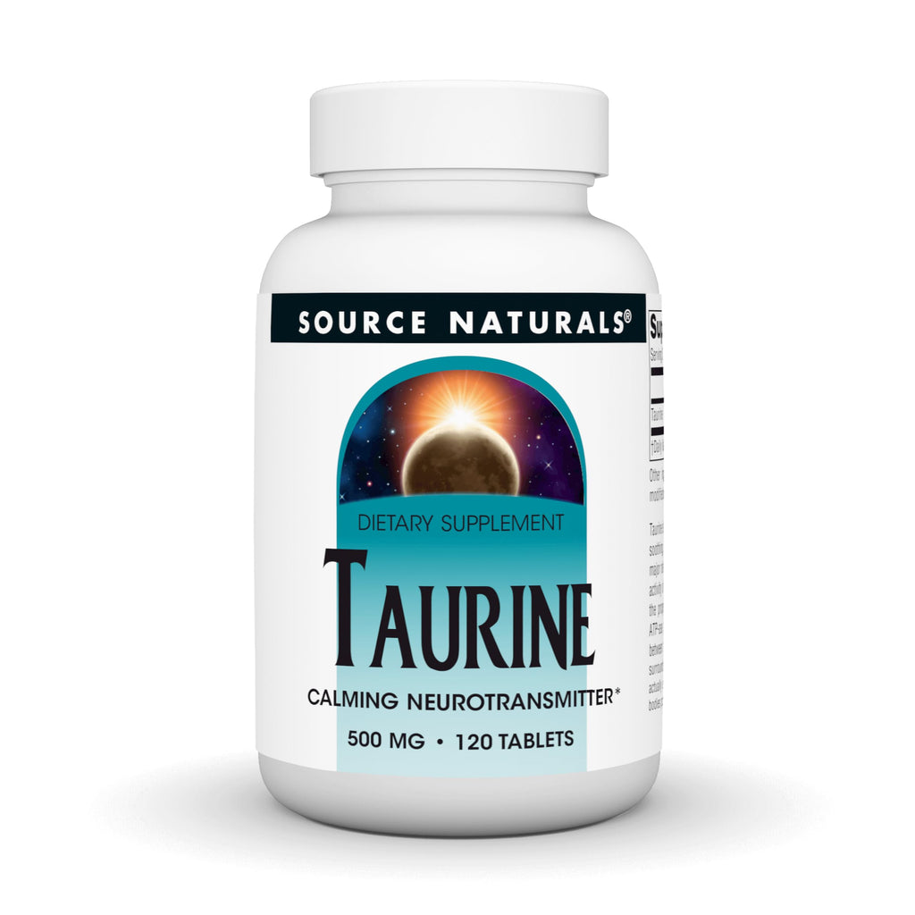 Source Naturals Taurine 500 mg - 120 Tablets