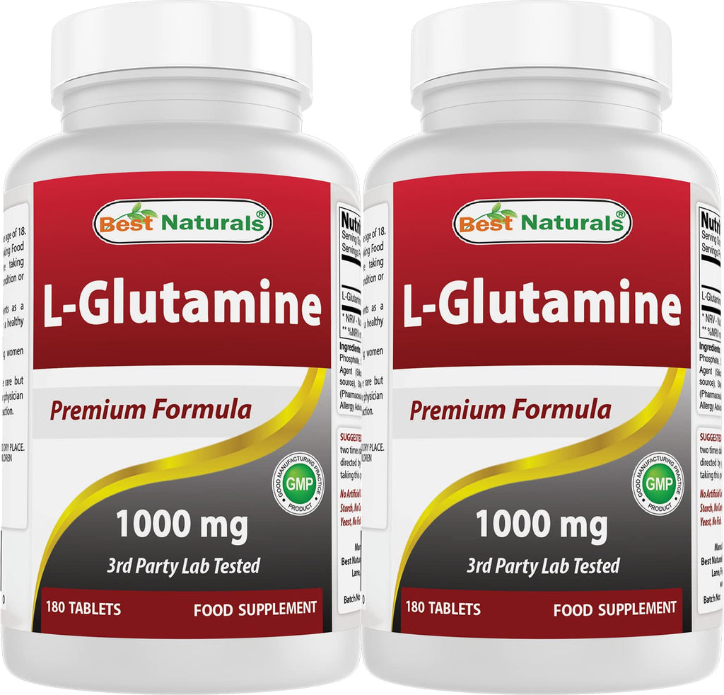 Best Naturals L-Glutamine 1000 mg 180 Tablets
