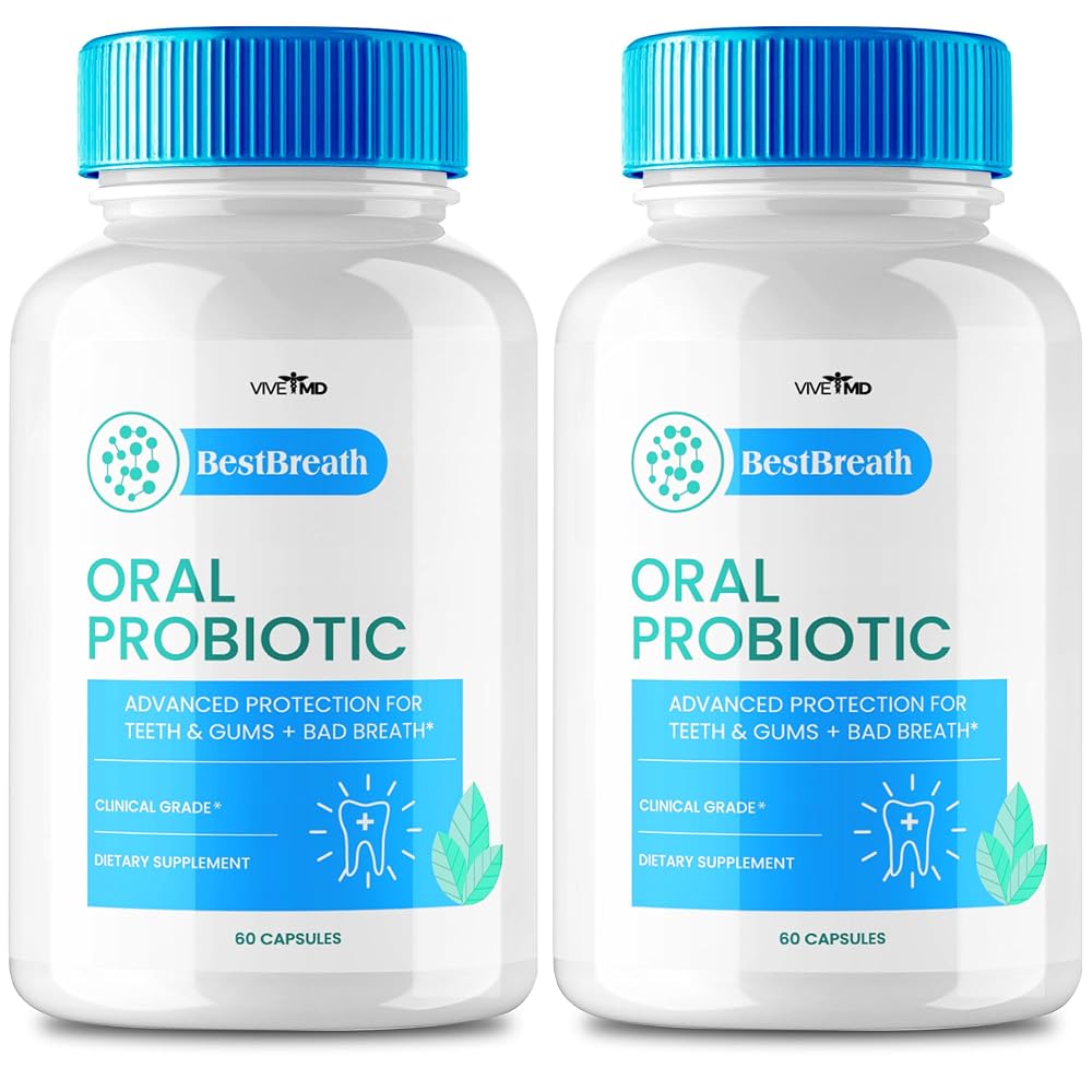 VIVE MD Best Breath Oral Probiotic - 120 Capsules