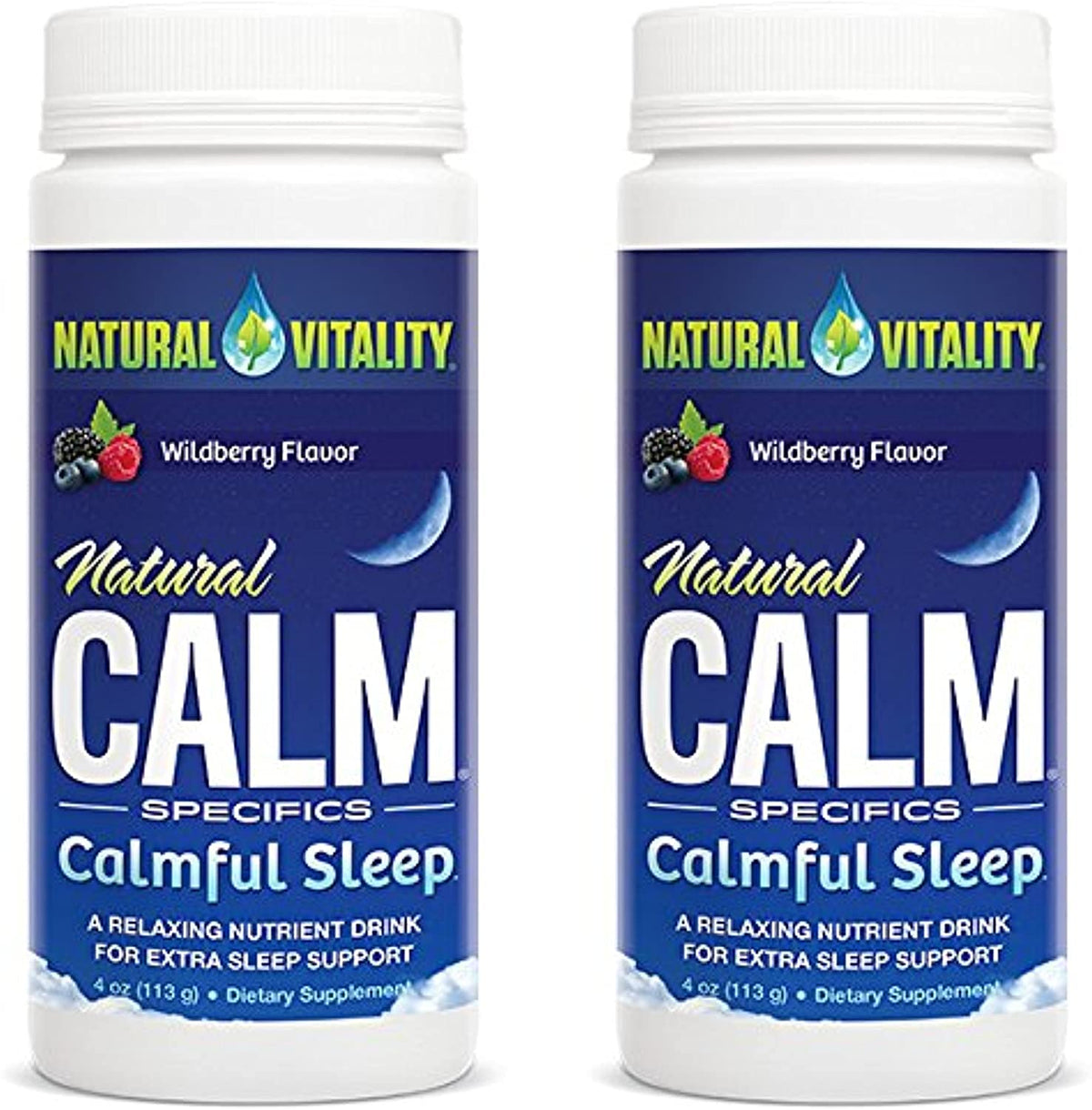 Natural Vitality Calmful Sleep Magnesium Drink Mix for Sleep - 2 Pack