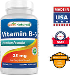 Best Naturals Vitamin B6 25mg - 250 Tablets - image 8