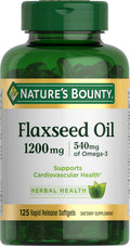 Nature's Bounty Flaxseed and Omega-3 1200mg - 125 Softgels