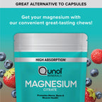 Qunol Magnesium Citrate 350mg Soft Chews - 90 Count - image 7