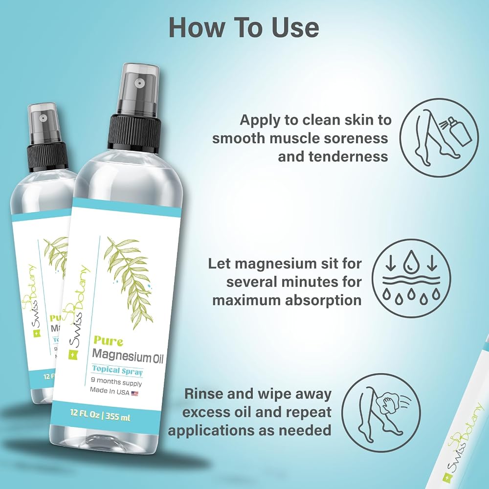 Swiss Botany Pure Magnesium Oil Spray for Sleep - 12 fl oz - image 4