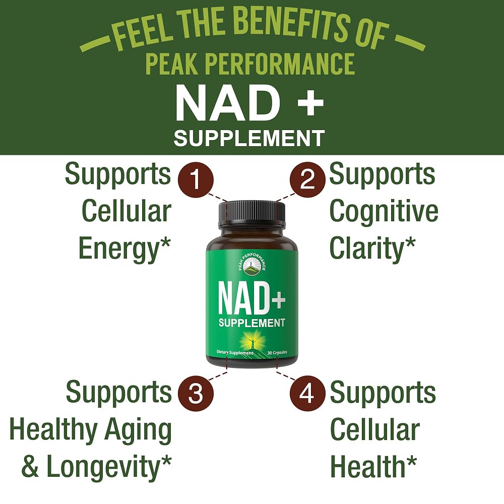 Peak Performance NAD Supplement Capsule for Healthy Aging - 30 Capsules - image 2