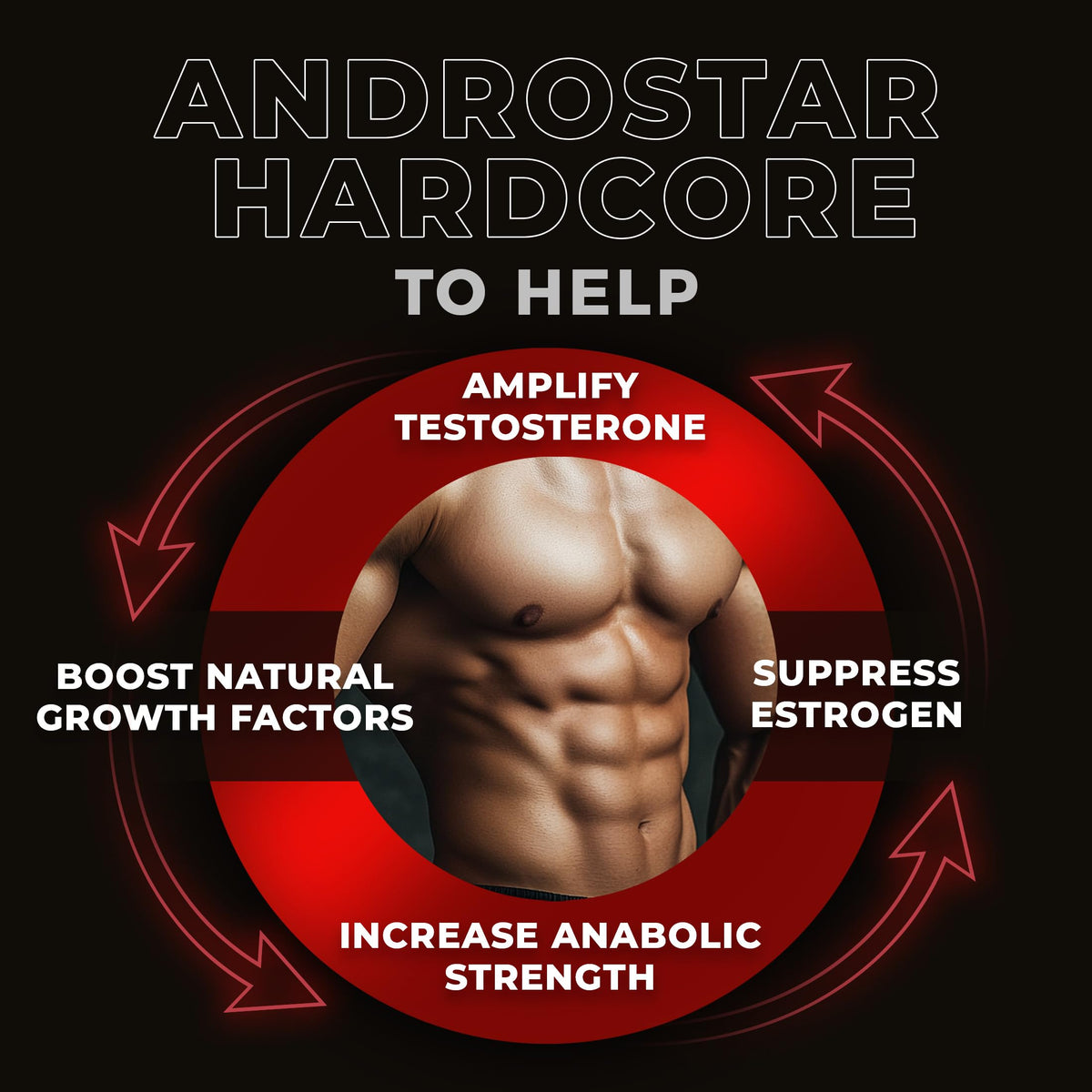 NAR LABS AndroStar Hardcore Natural Testosterone Booster - 120 Capsules - image 3