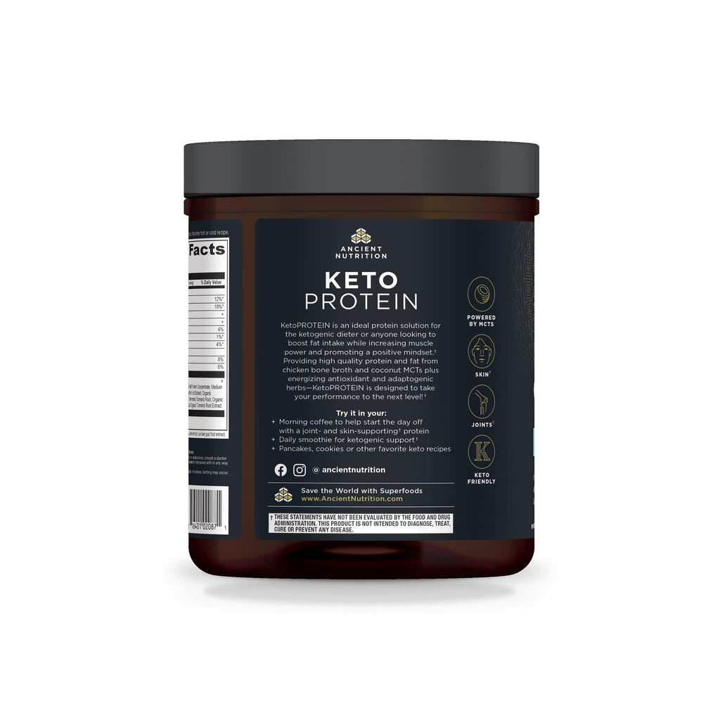 Ancient Nutrition KetoPROTEIN Powder Vanilla - 17 Servings - image 2