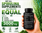 HCL Herbal Code Labs Spirulina Powder 3000 mg - 180 Capsules - image 3