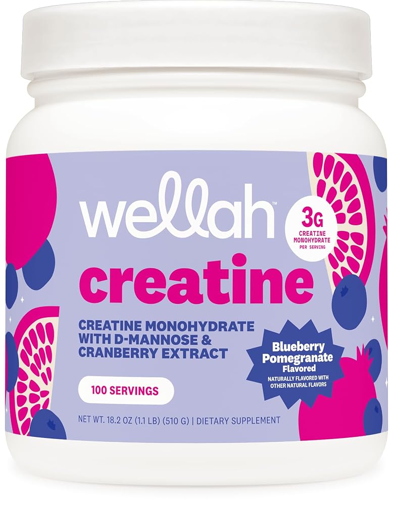 Wellah Creatine for Women - Creatine Monohydrate with Dandelion